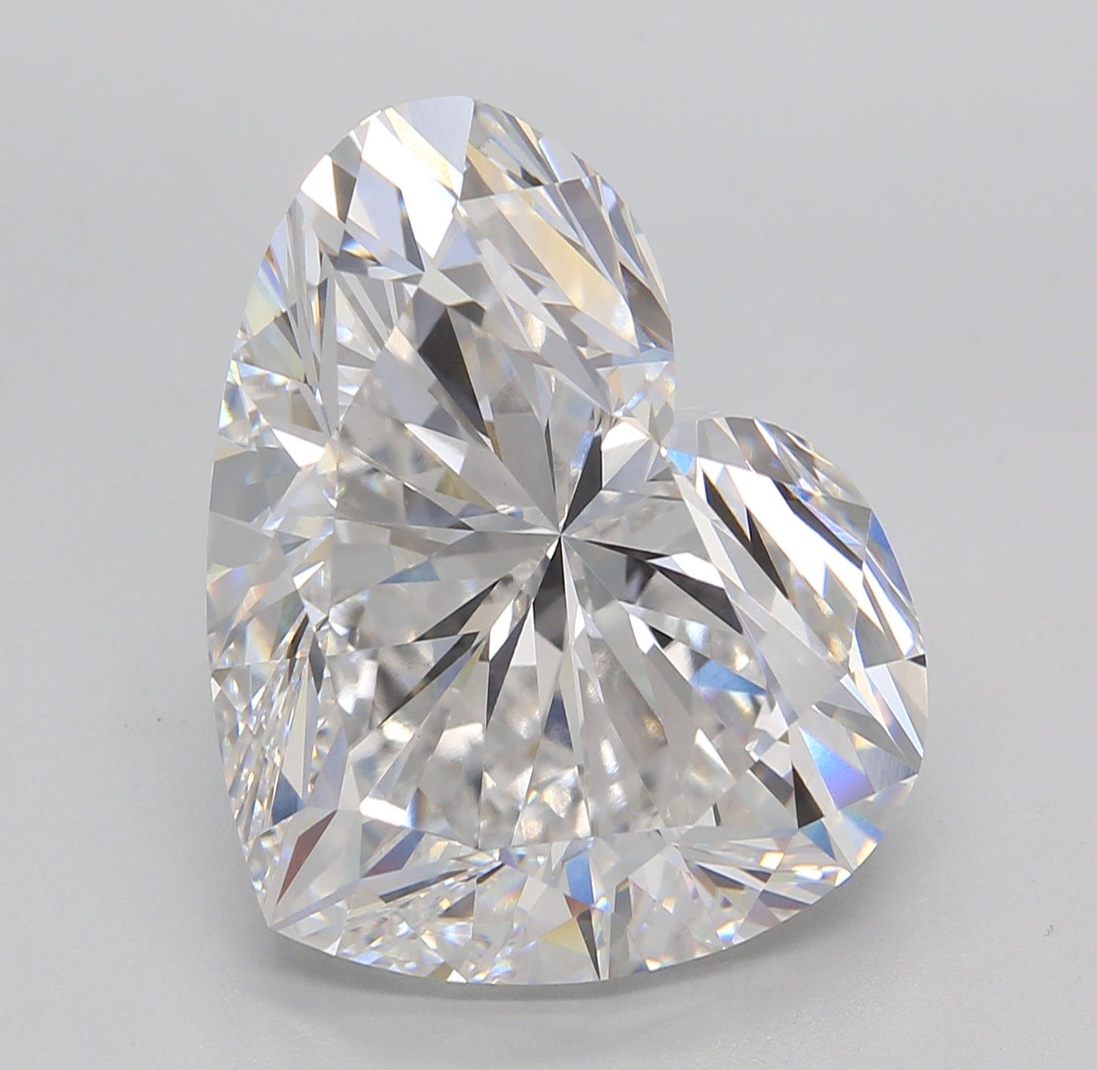 14.25 Carat E VVS2 Heart Lab Diamond Front