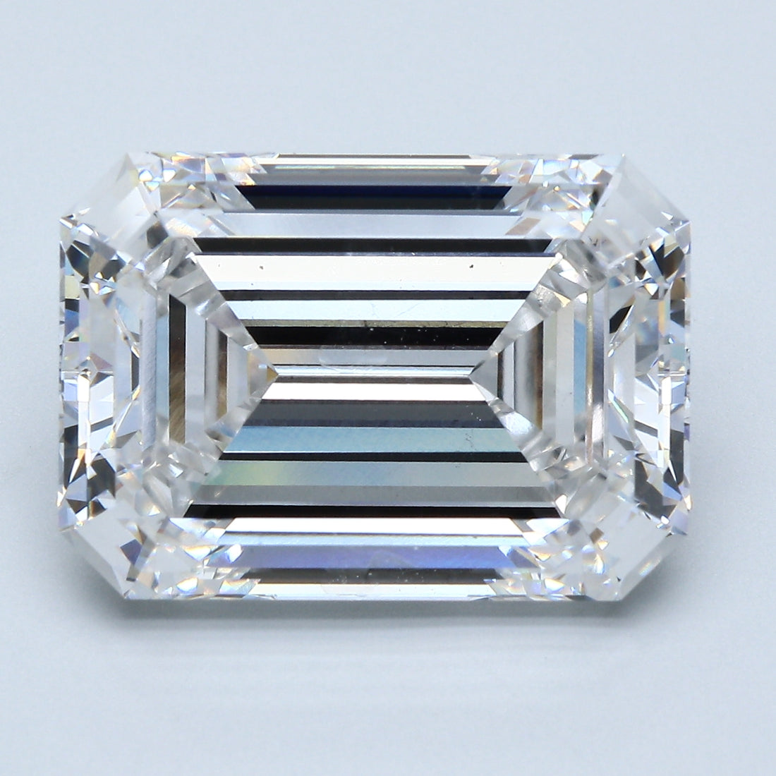 14.85 Carat F VS1 Emerald Lab Diamond Front