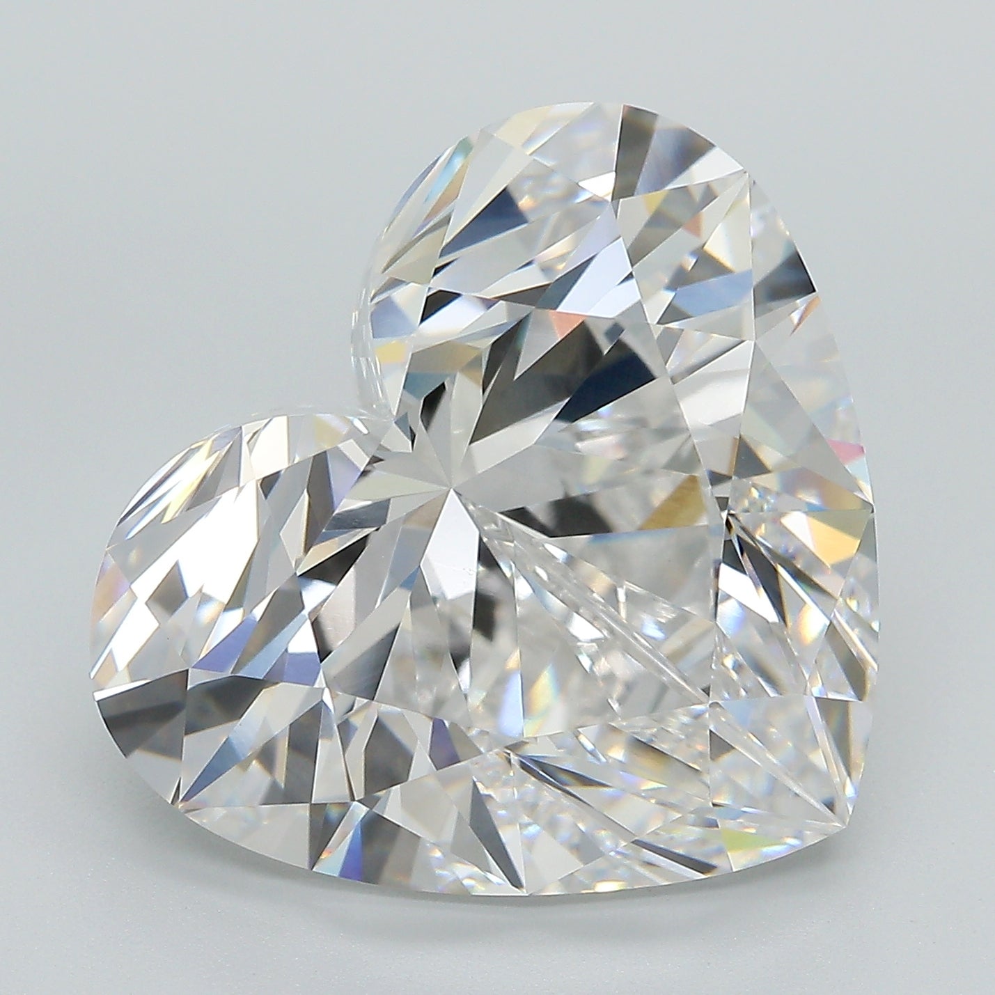 15.00 Carat E VVS2 Heart Lab Diamond Front