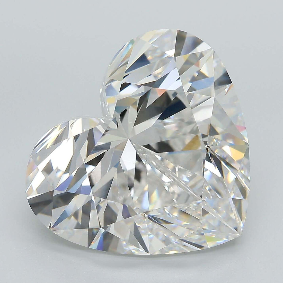 15.00 Carat F VVS2 Heart Lab Diamond Front