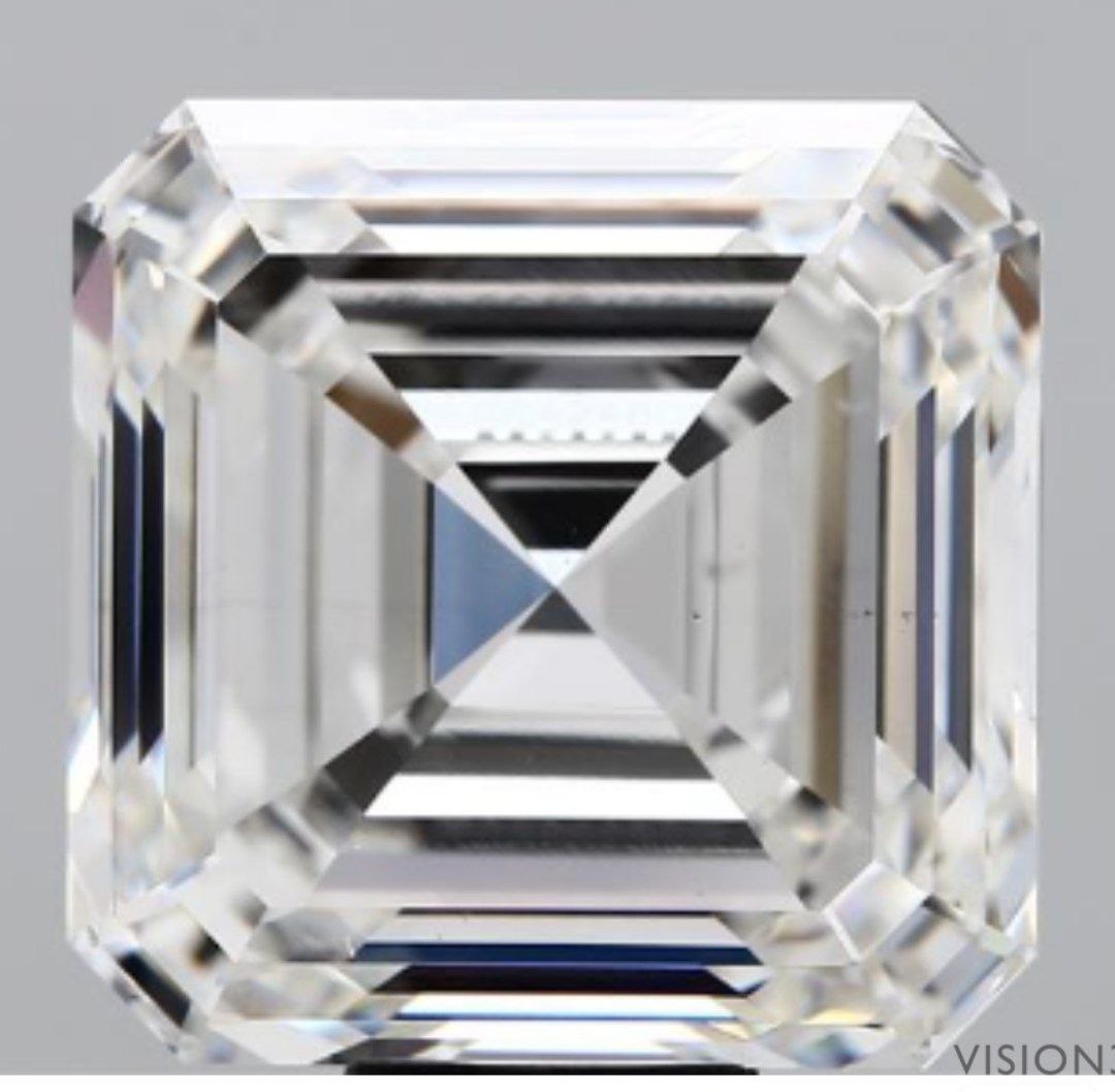 16.07 Carat F VS1 Asscher Lab Diamond Front