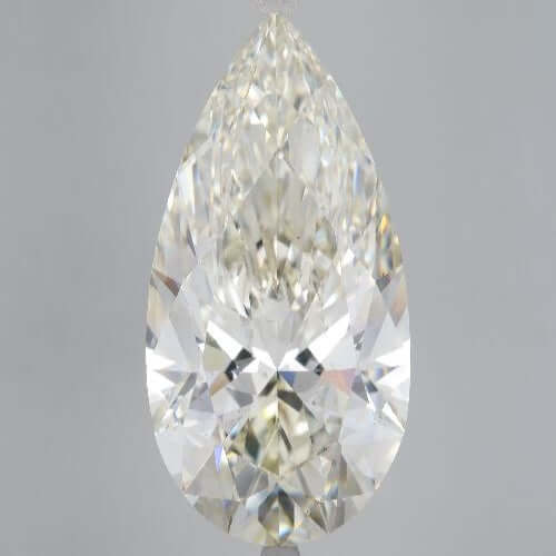 17.10 Carat J VS2 Pear Lab Diamond Front