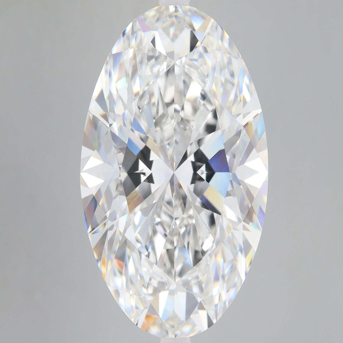 17.17 Carat F VS1 Oval Lab Diamond Front