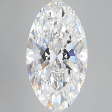 17.17 Carat F VS1 Oval Lab Diamond Front