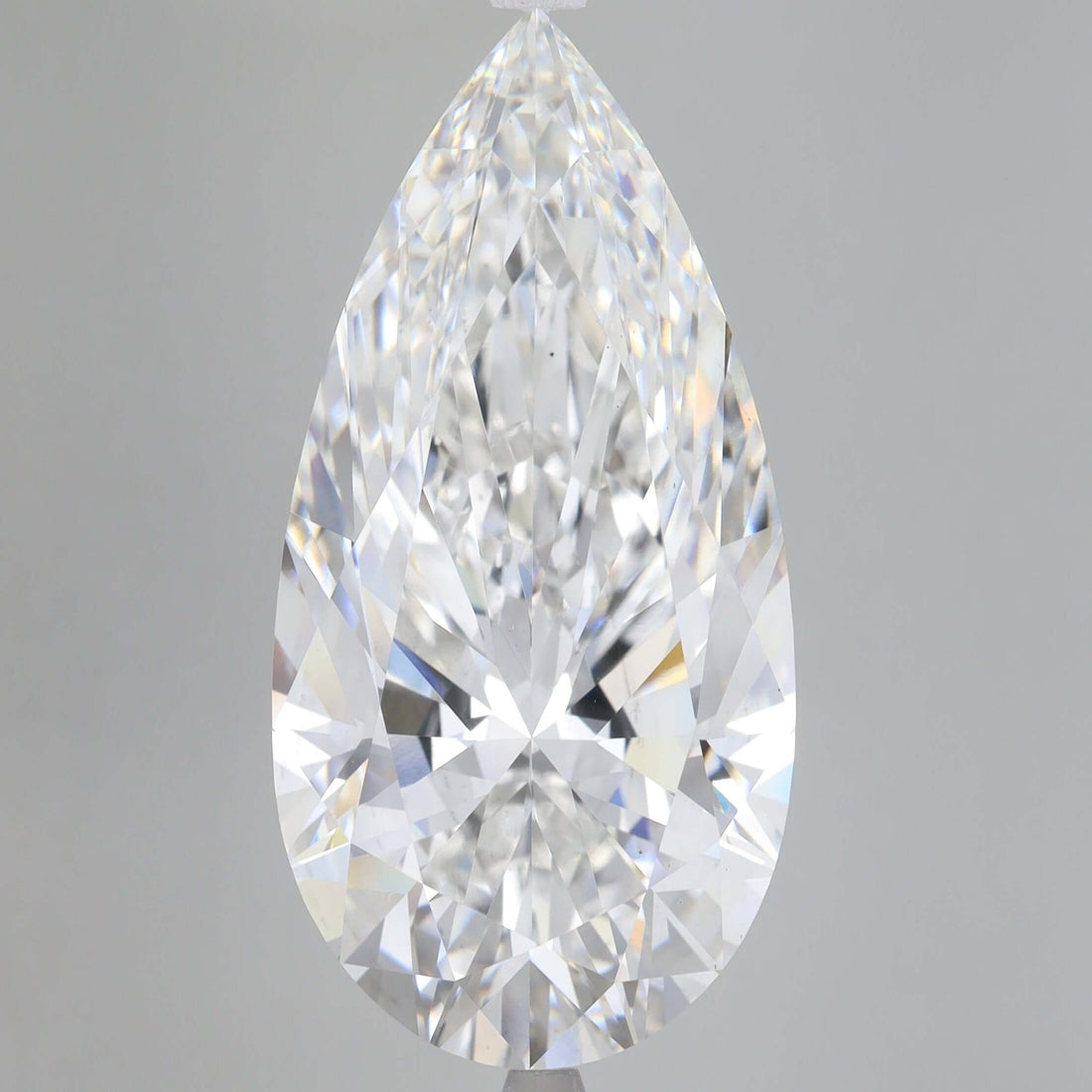 18.00 Carat F VS1 Pear Lab Diamond Front