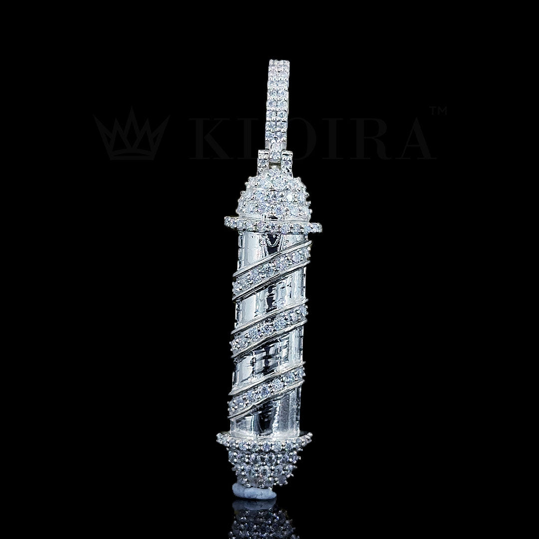 Diamond Spiral Tower Pendant