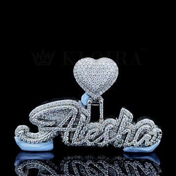 Shimmering Heart Name Pendant