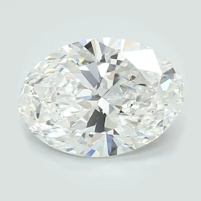 2.00 Carat E VVS2 Oval Lab Diamond Front