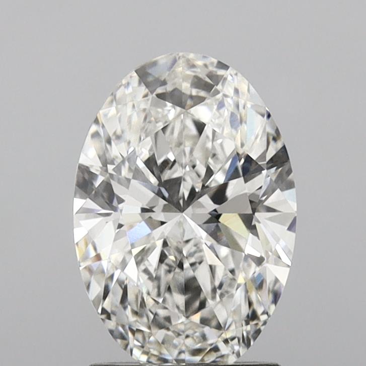 2.00 Carat F VVS1 Oval Lab Diamond Front