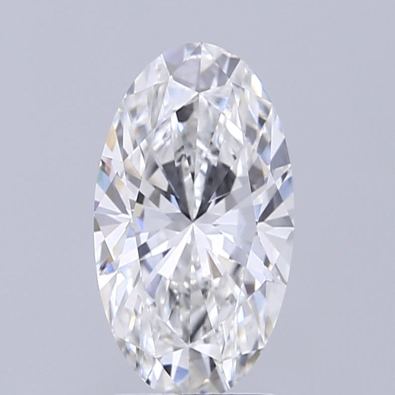 2.00 Carat F VVS2 Oval Lab Diamond Front