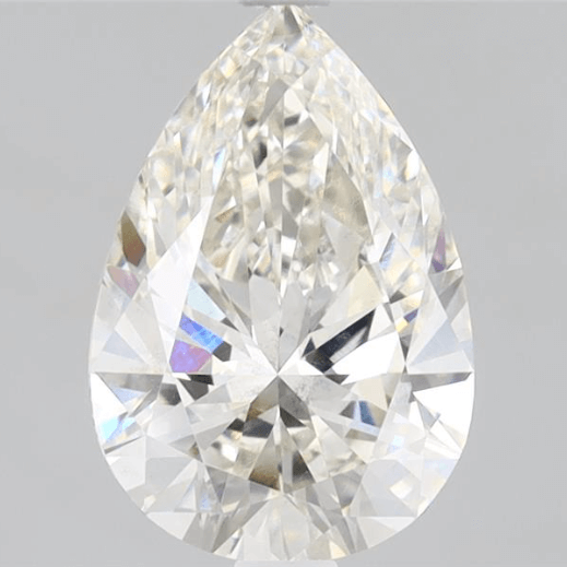 2.02 Carat H VS2 Pear Lab Diamond Front