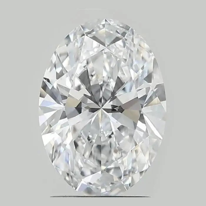 2.06 Carat D VVS2 Oval Lab Grown Diamond Front