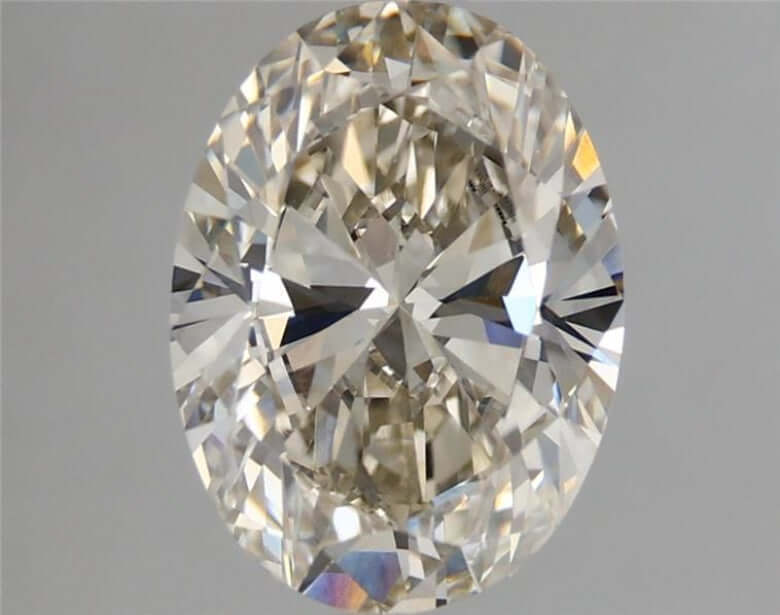 2.17 Carat J VS1 Oval Lab Diamond Front