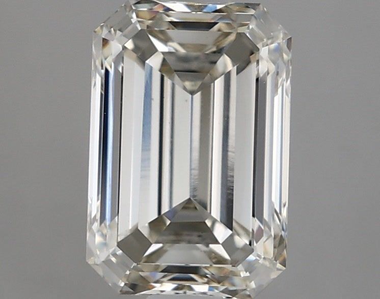 2.20 Carat J VVS2 Emerald Lab Diamond Front