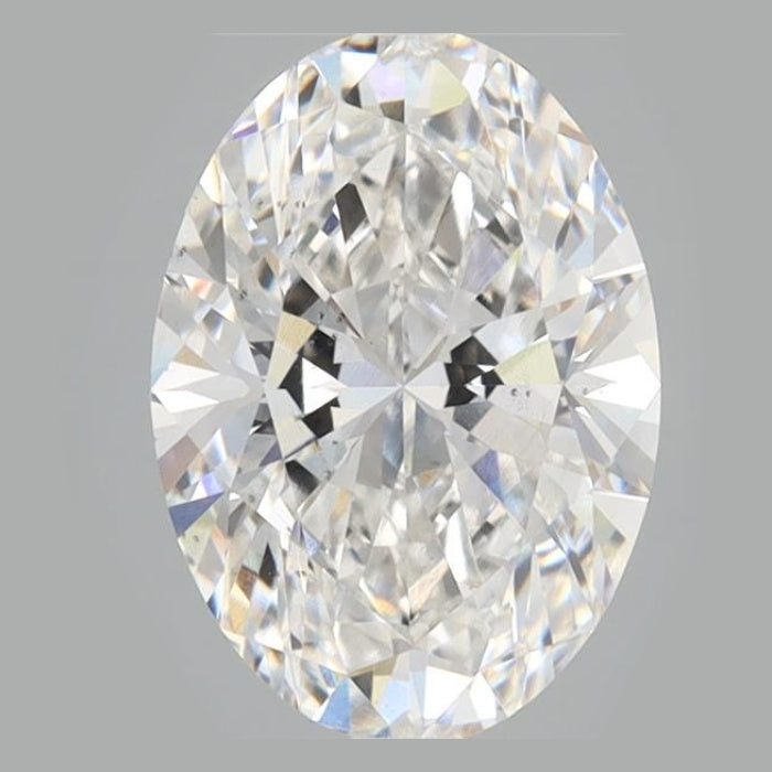 2.50 Carat E VS2 Oval Lab Diamond Front