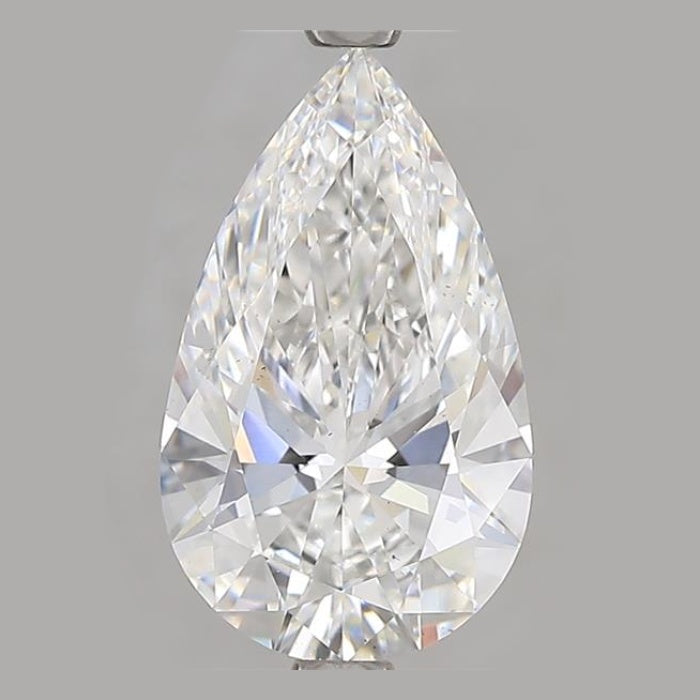 2.50 Carat E VS2 Pear Lab Diamond Front