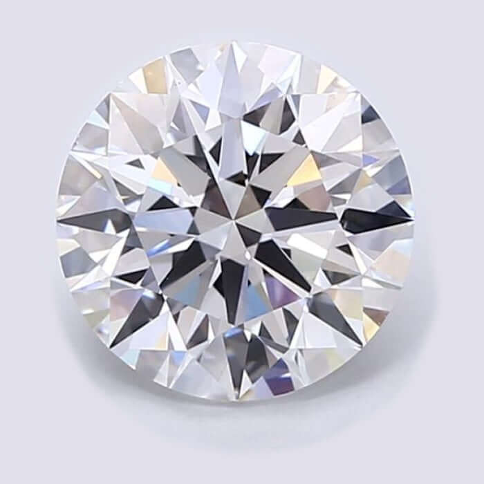 2.50 Carat E VS2 Round Lab Diamond Front