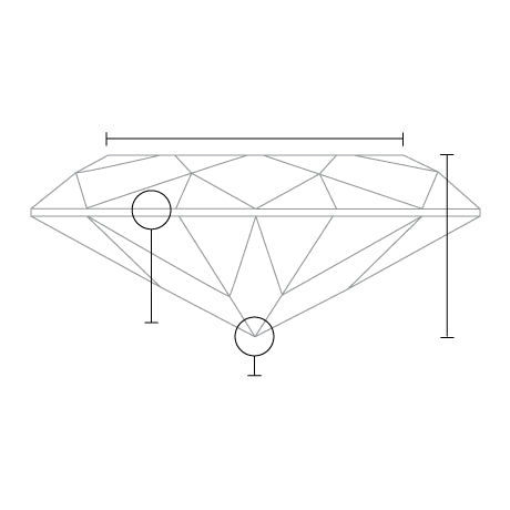 10.00 Carat F VS1 Marquise Lab Diamond Front