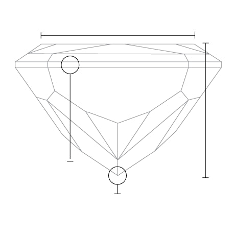 3.00 Carat D VS1 Cushion Lab Diamond Front