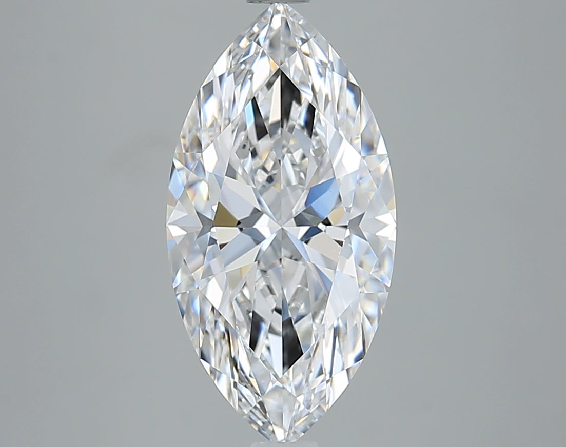 3.00 Carat D IF Marquise Lab Diamond Front