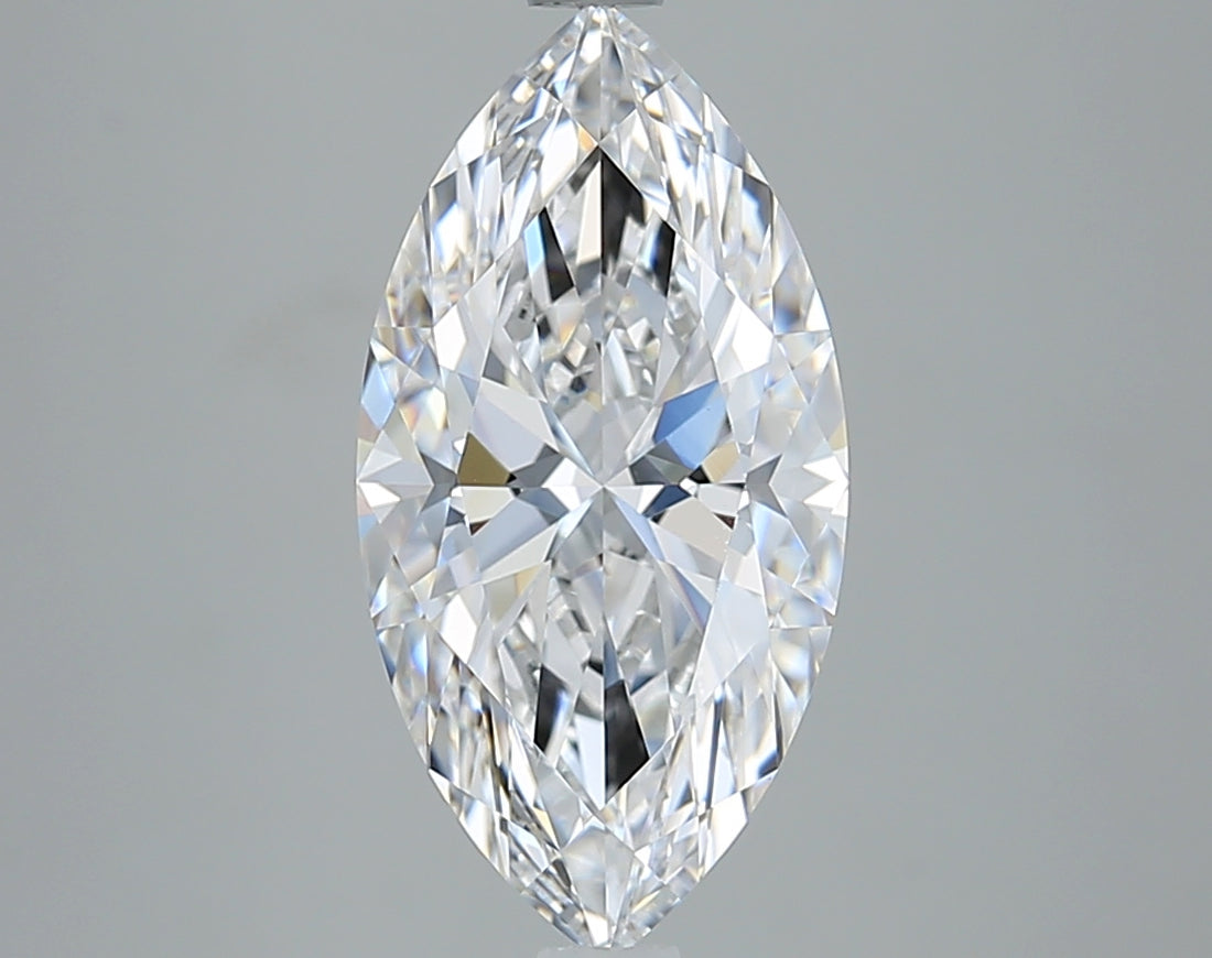 3.00 Carat D IF Marquise Lab Diamond Front