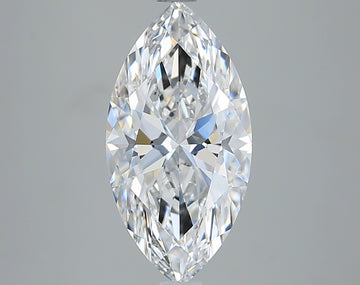 3.00 Carat D IF Marquise Lab Diamond Front