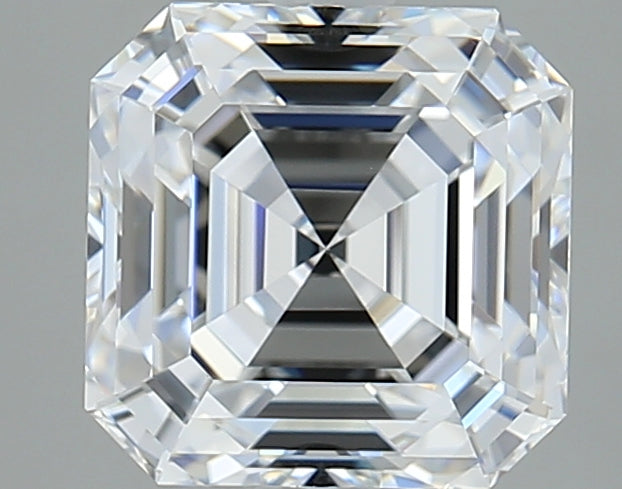 3.00 Carat D VVS1 Asscher Lab Diamond Front