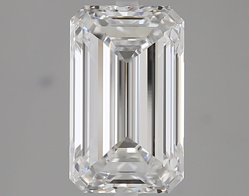 3.00 Carat D VVS1 Emerald Lab Diamond Front