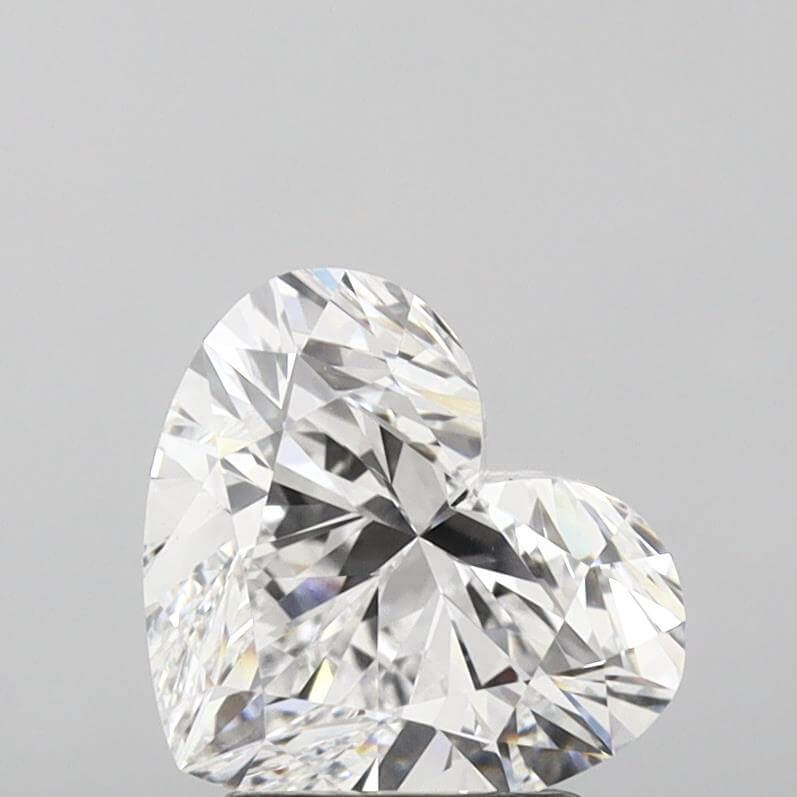 3.00 Carat D VVS1 Heart Lab Diamond Front