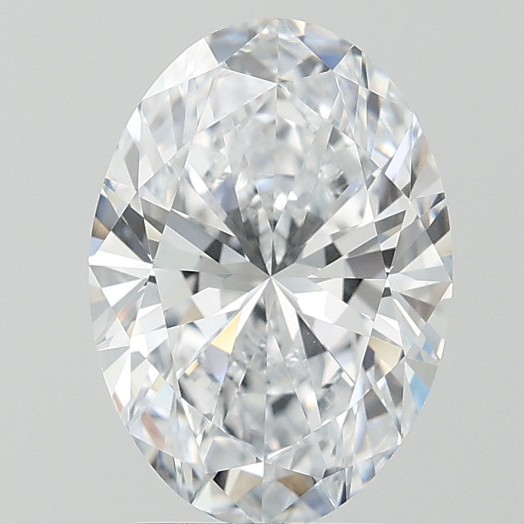 3.00 Carat D VVS1 Oval Lab Diamond Front