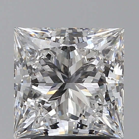 3.00 Carat D VVS1 Princess Lab Diamond Front