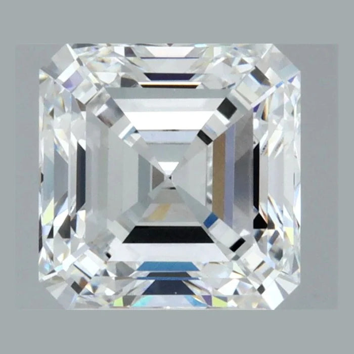 3.00 Carat D VVS2 Asscher Lab Diamond Front