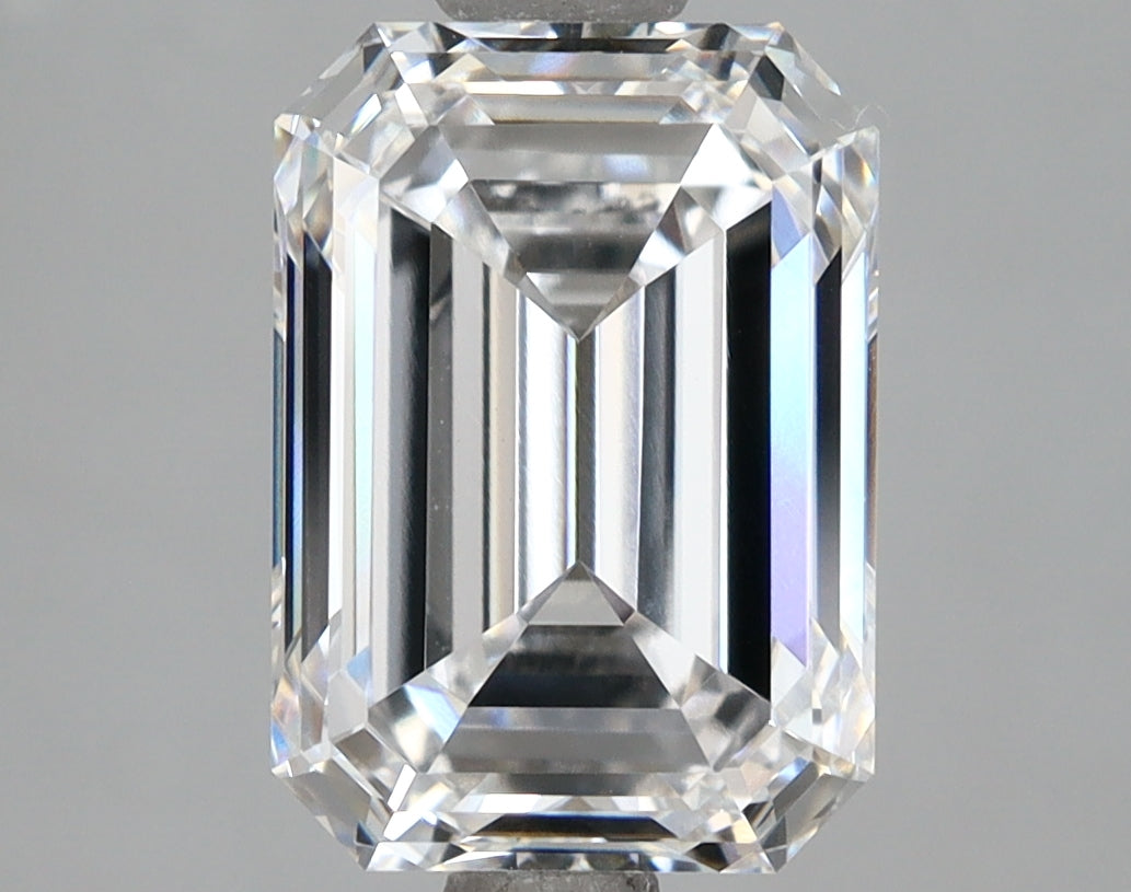 3.00 Carat D VVS2 Emerald Lab Diamond Front