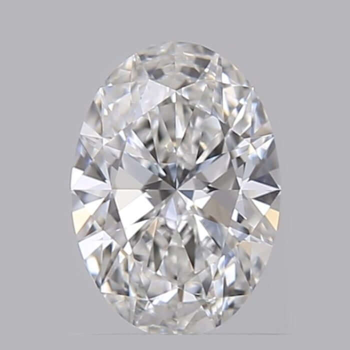 3.00 Carat E VS2 Oval Lab Diamond Front