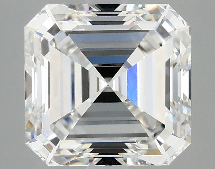 3.00 Carat F VVS2 Asscher Lab Diamond Front