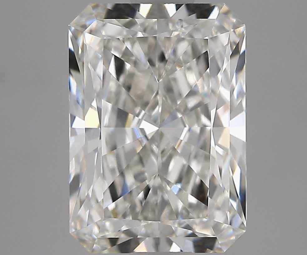 3.02 Carat F VVS2 Radiant Lab Diamond Front