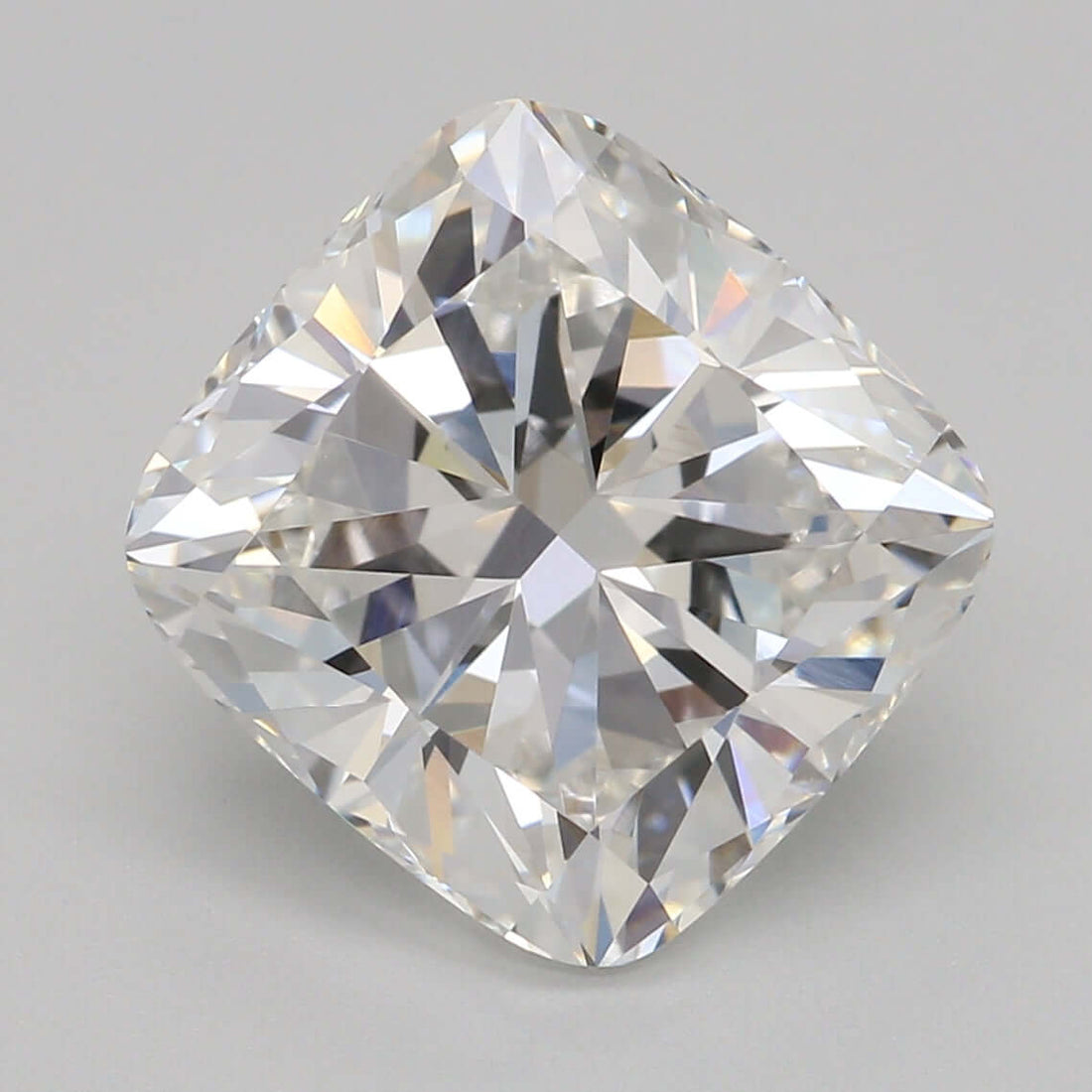 3.08 Carat E VVS2 Cushion Lab Diamond Front
