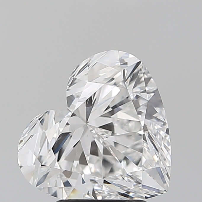 3.13 Carat D VVS2 Heart Lab Diamond Front