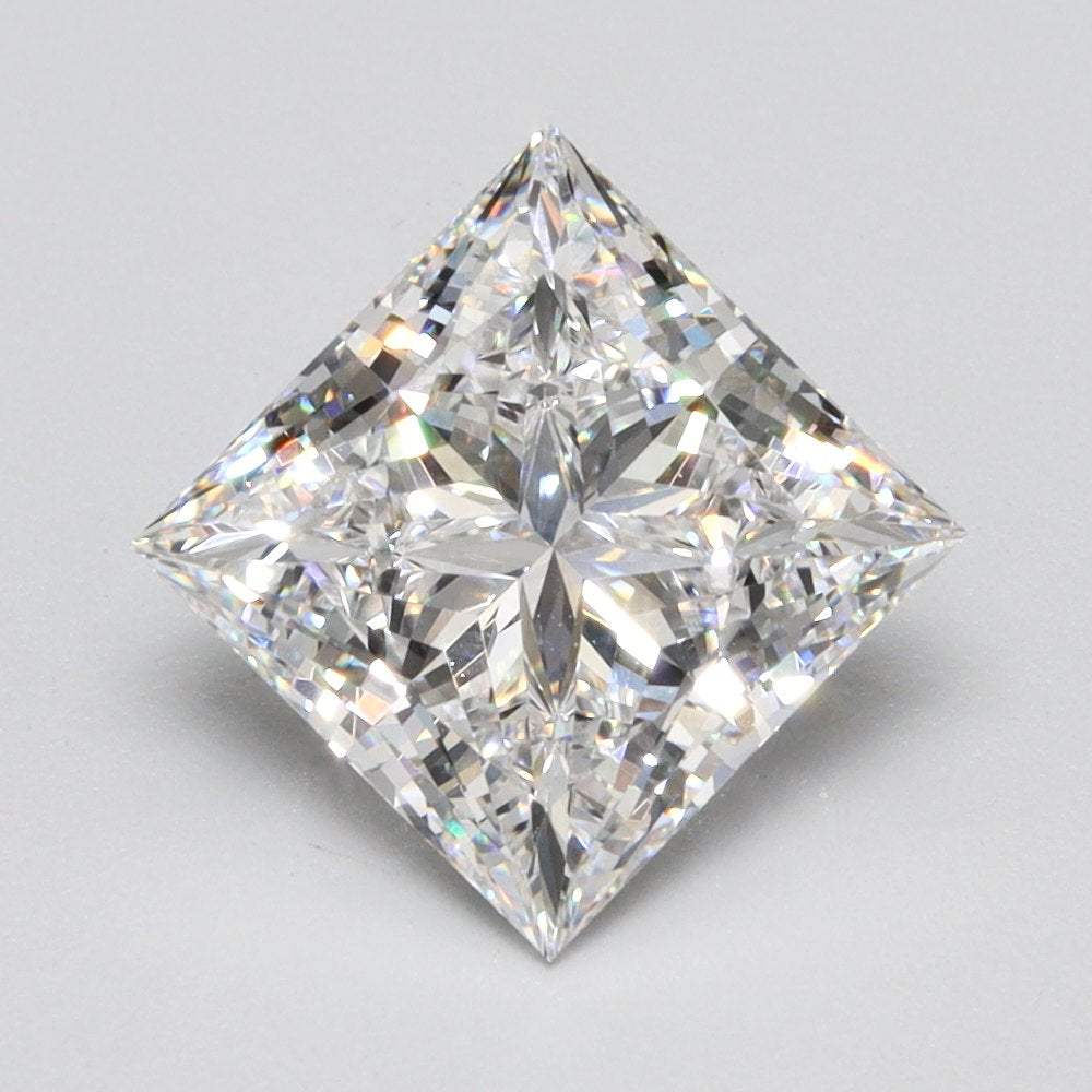 3.50 Carat D VVS1 Princess Lab Diamond Front