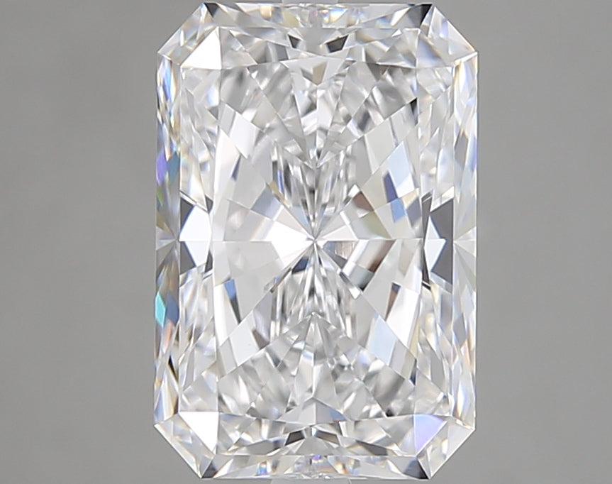 4.00 Carat D VVS1 Radiant Lab Diamond Front