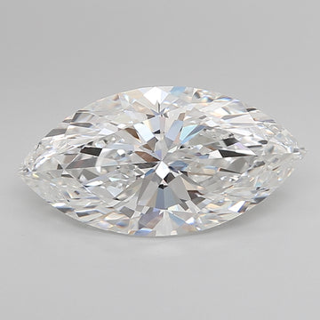 4.00 Carat E IF Marquise Lab Diamond
Front