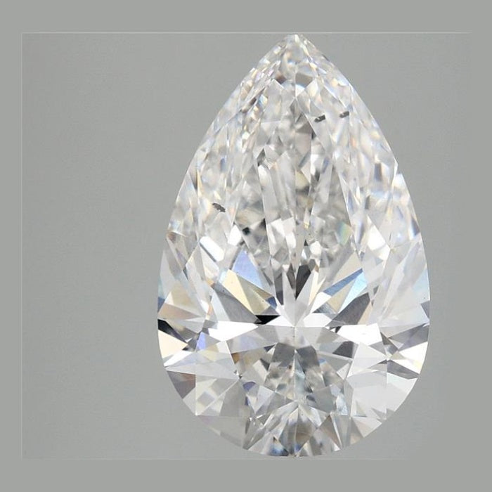 4.00 Carat E VS2 Pear Lab Diamond Front