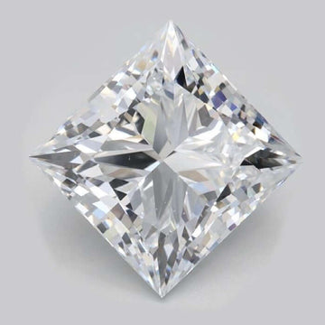 4.00 Carat E VS2 Princess Lab Diamond Front