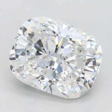 4.00 Carat E VVS1 Cushion Lab Diamond Front