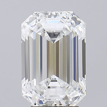 4.00 Carat E VVS1 Emerald Lab Diamond Front