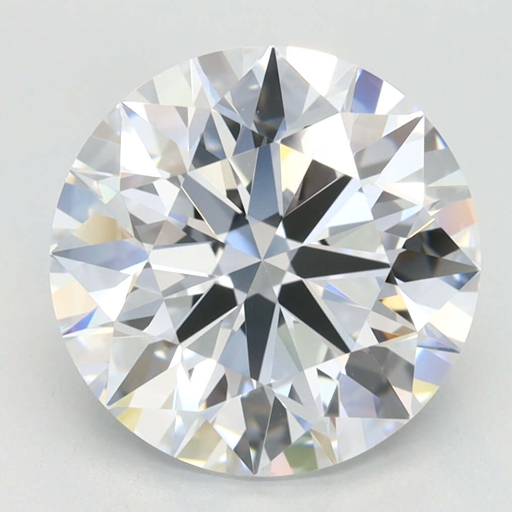 4.00 Carat E VVS1 Round Lab Diamond Front