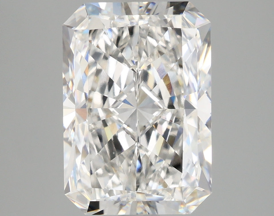 4.00 Carat F VVS2 Radiant Lab Diamond Front