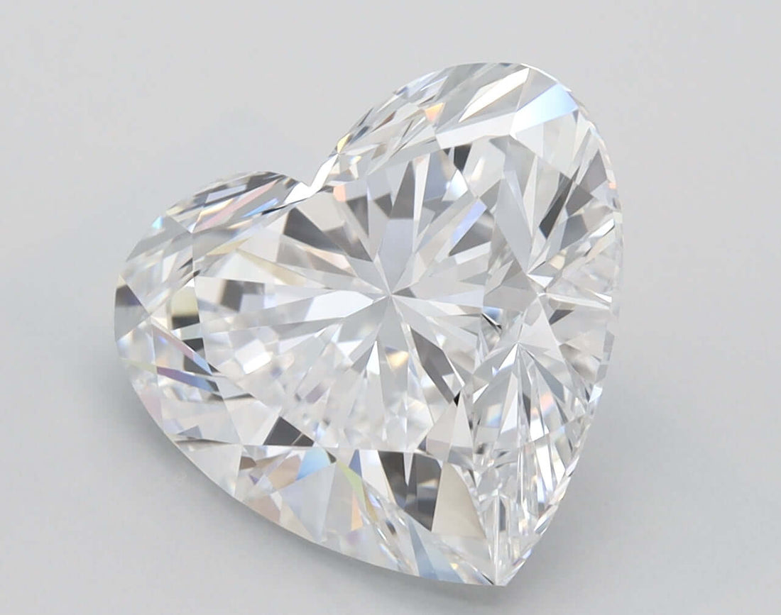 4.02 Carat D VVS1 Heart Lab Diamond Front