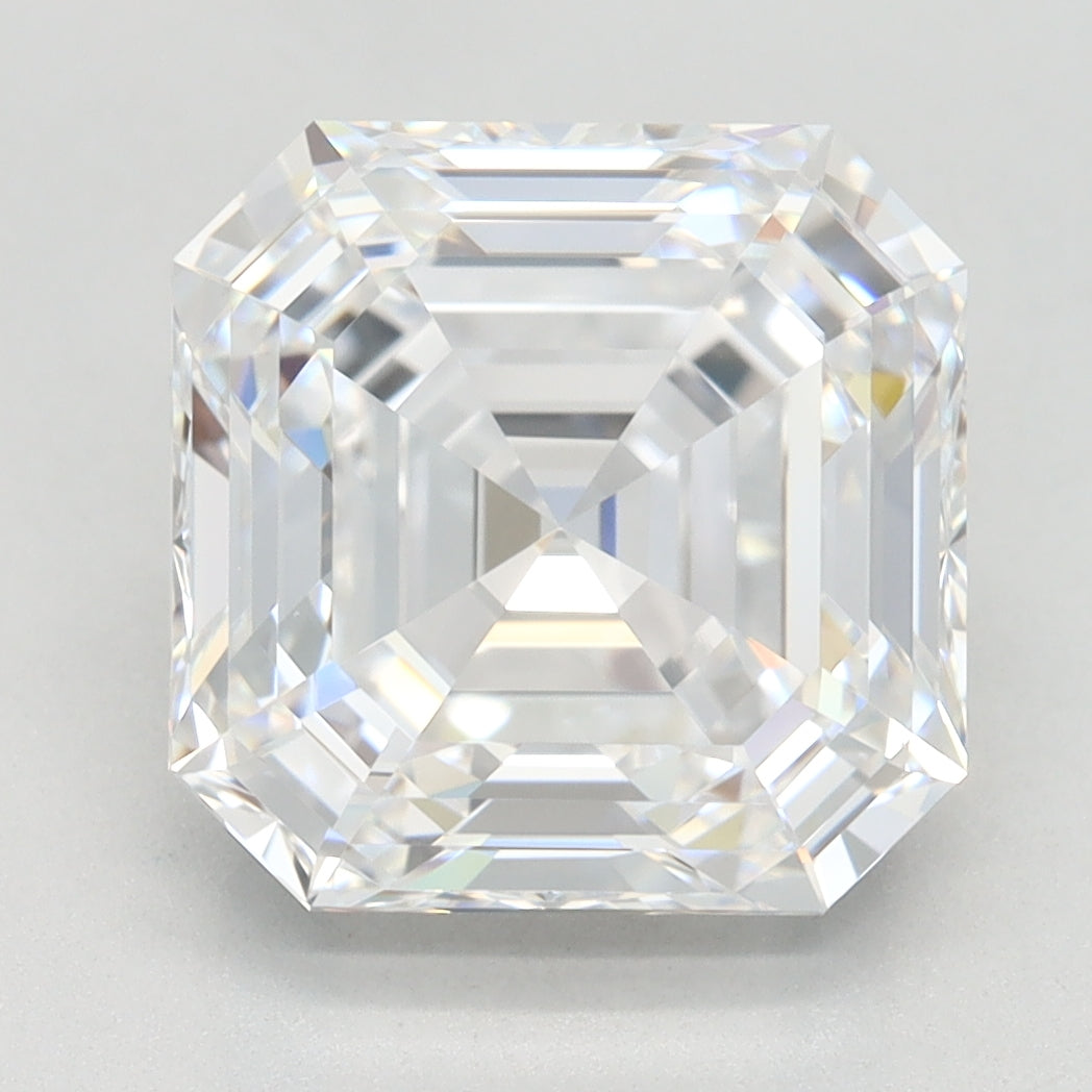 4.05 Carat D VVS1 Asscher Lab Diamond Front