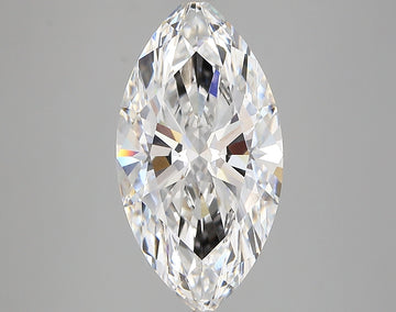 4.05 Carat E VVS1 Marquise Lab Diamond Front
